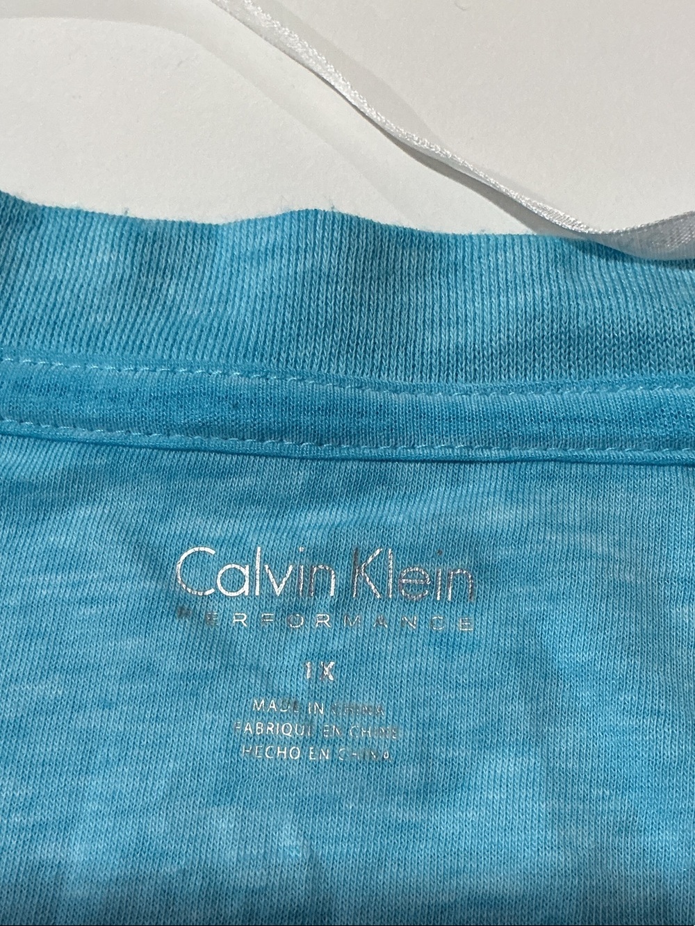 Calvin Klein Performance Turquoise Muscle Tee - Picture 2 of 14